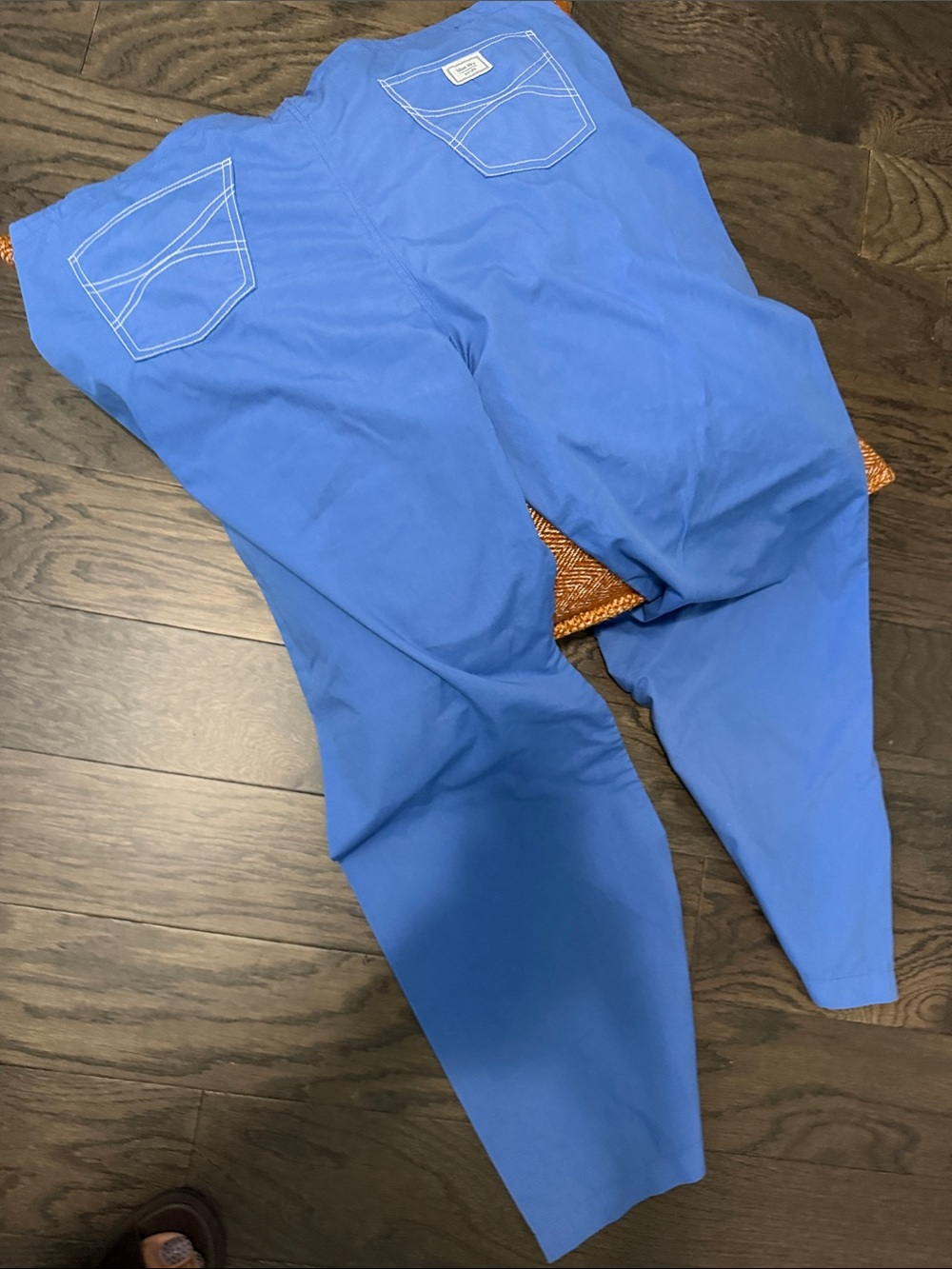 Blue women’s Drawstring Pants - Picture 2 of 3